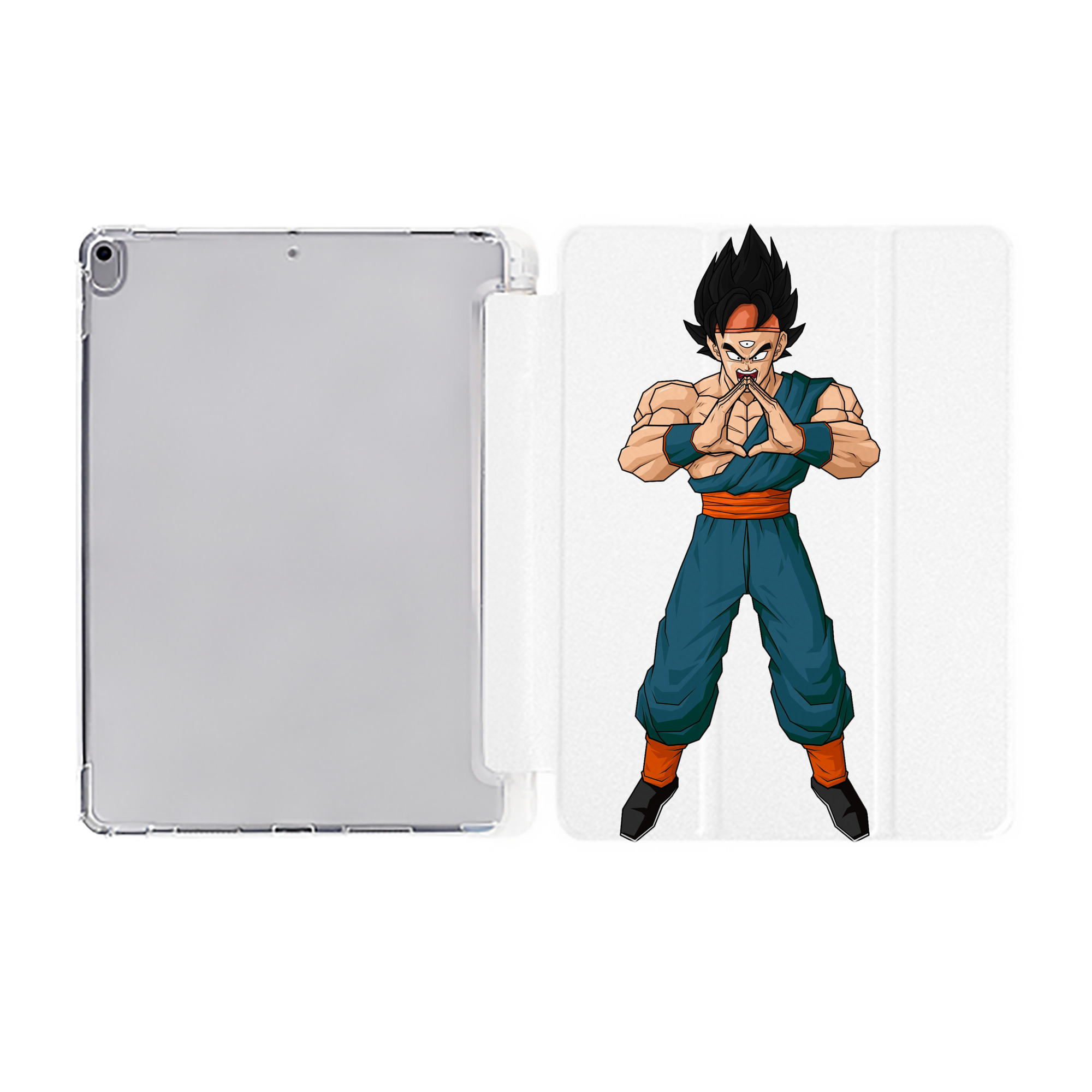 （画像用） ドラゴンボール DRAGON BALL IPad ケース ペン収納付き 三つ折りスタンド PUレザー×シリコン 対応機種9.5/10.5/10.9インチ